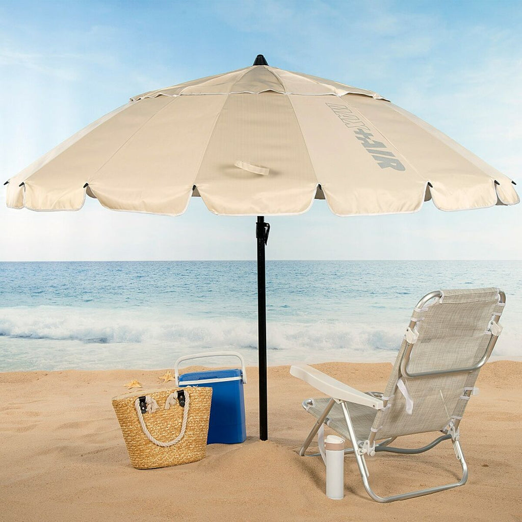 Parasol Aktive Crème Aluminium 240 x 235 x 240 cm (6 Unités)