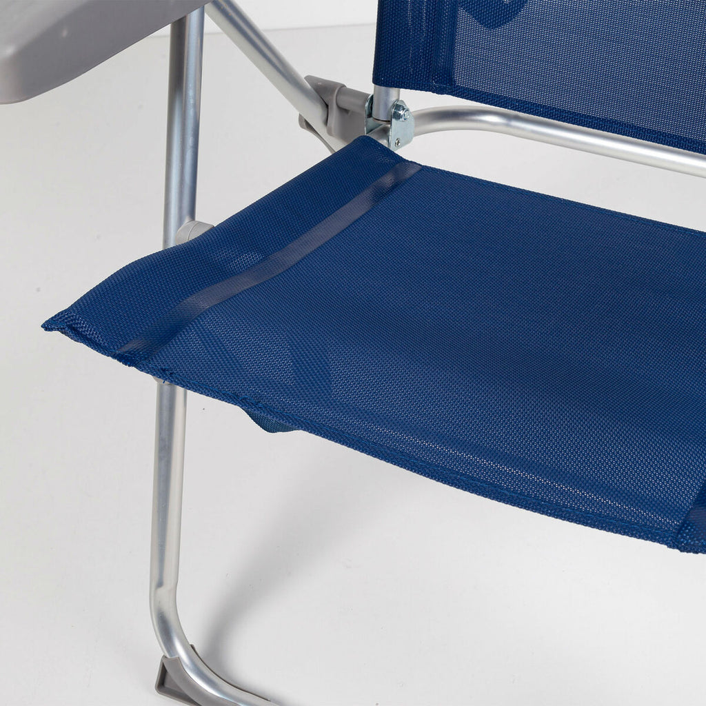 Chaise de Plage Aktive Blue marine 47 x 89 x 56 cm (4 Unités)