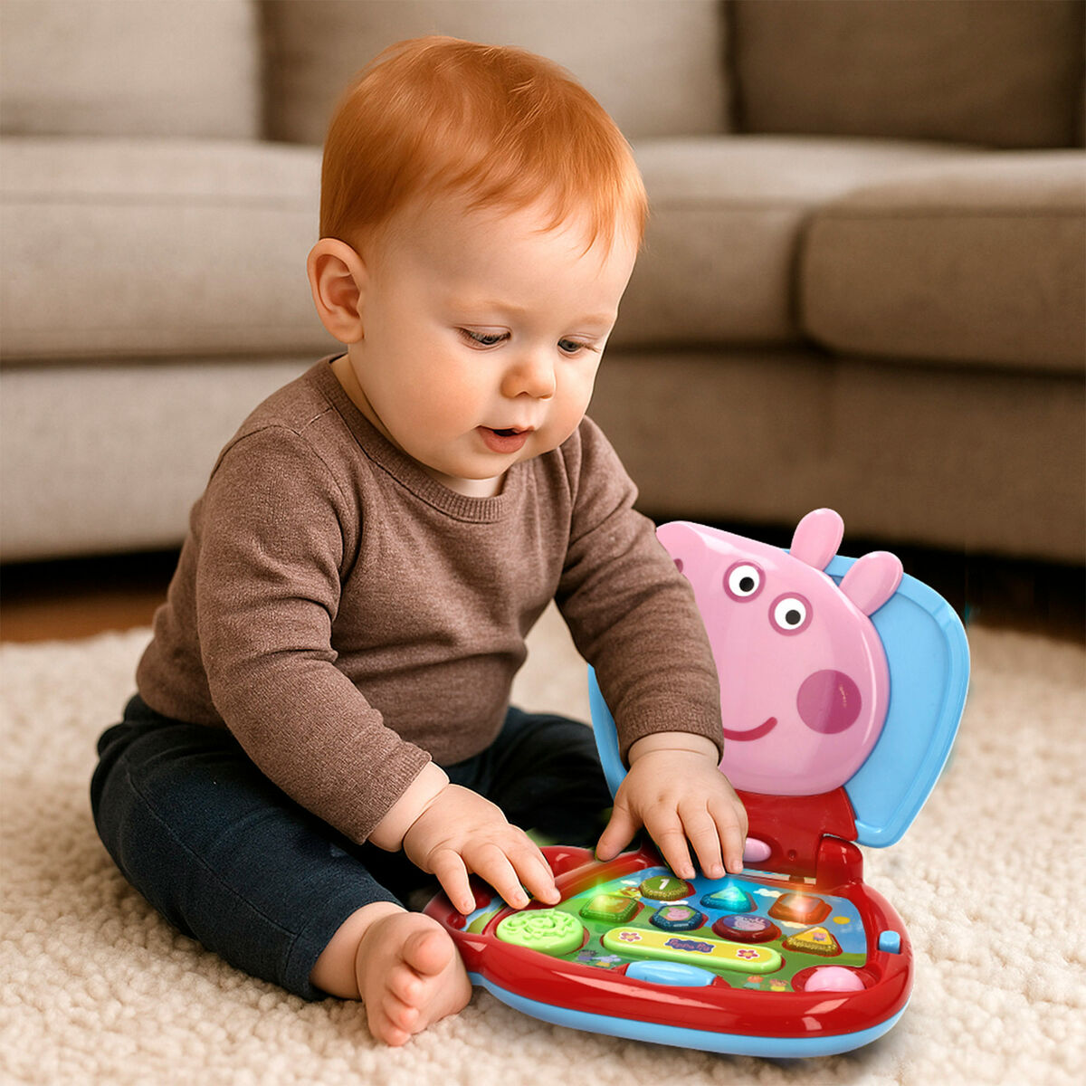 Ordinateur-jouet Peppa Pig Anglais 20 x 17 x 14 cm Multicouleur (4 Unités)