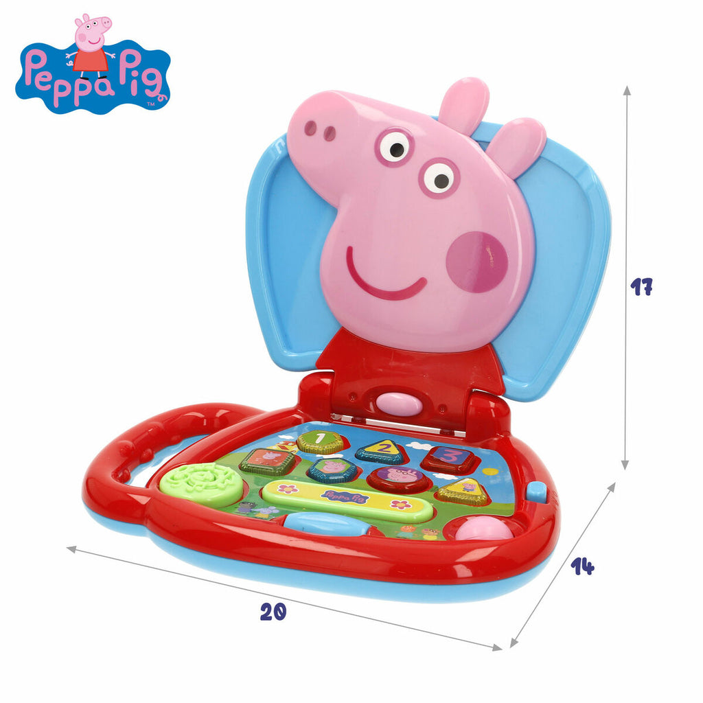 Ordinateur-jouet Peppa Pig Anglais 20 x 17 x 14 cm Multicouleur (4 Unités)