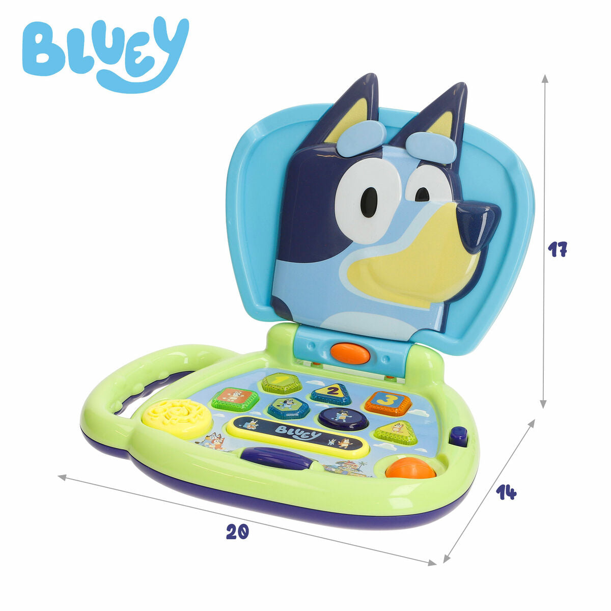 Ordinateur-jouet Bluey Anglais 20 x 17 x 14 cm (4 Unités)