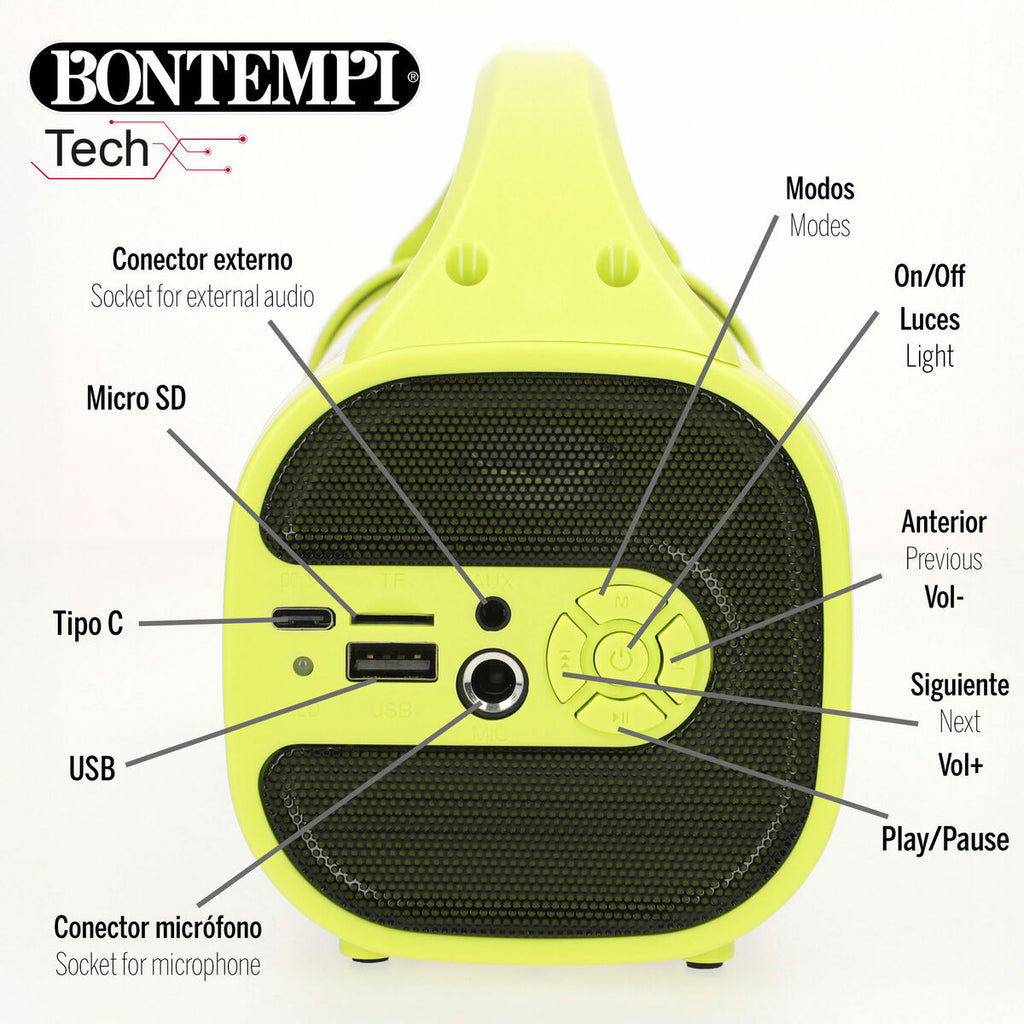 Enceinte avec Microphone Karaoké Bontempi 2 Unités