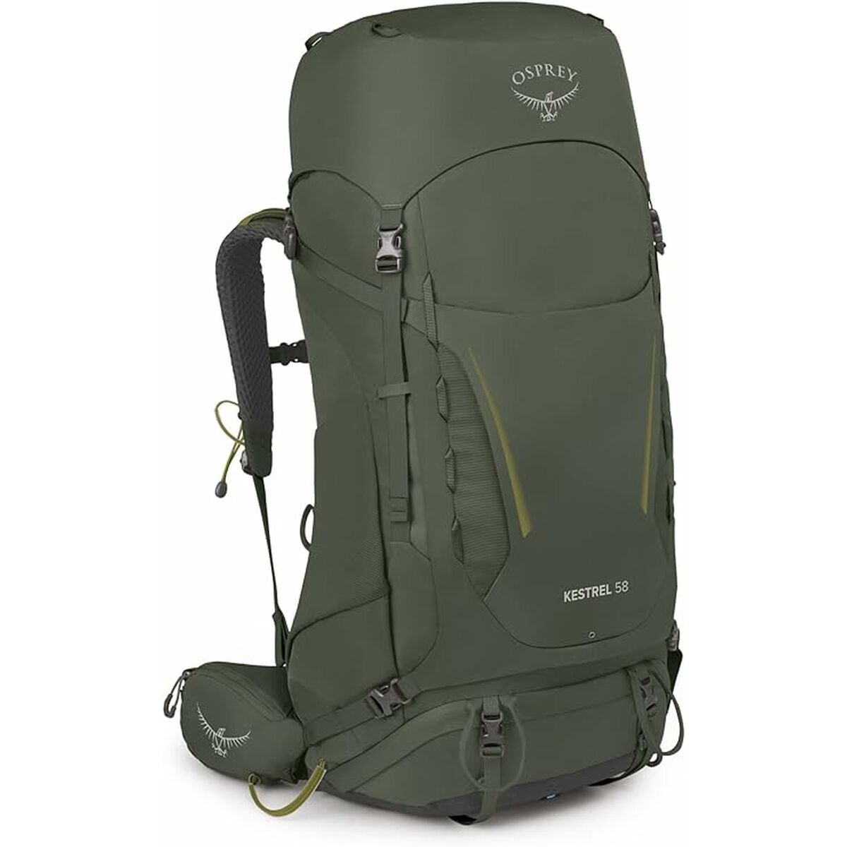 Sac à dos de randonnée Osprey Kestrel Vert Kaki 58 L