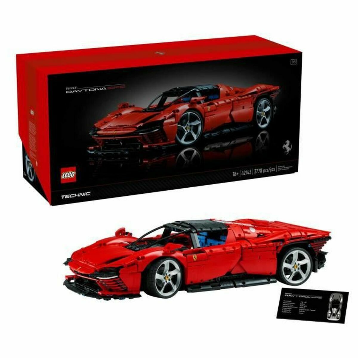Set de construction   Lego Ferrari Daytona SP3 Rouge