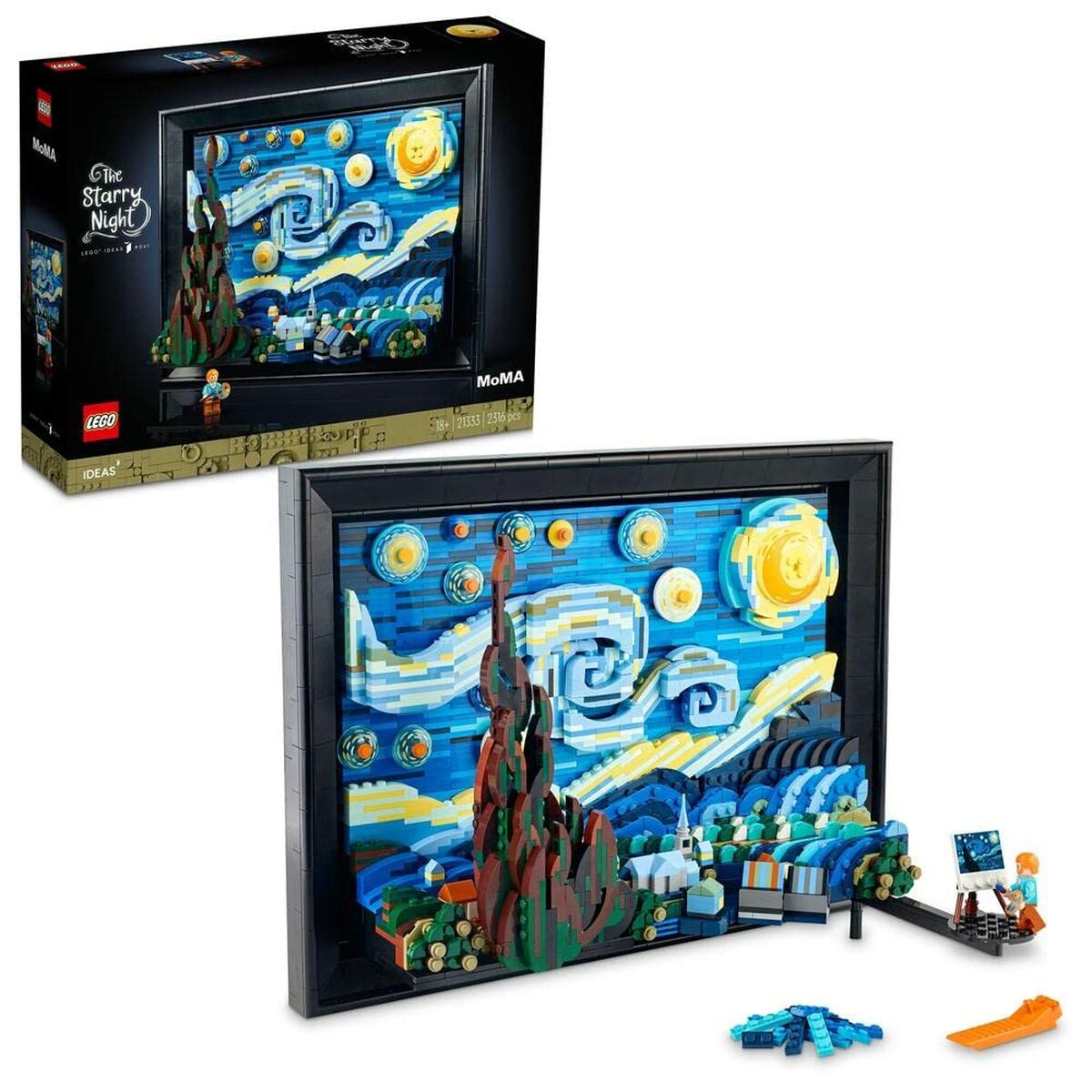 Set de construction   Lego The Starry Night - Vincent Van Gogh 21333         2316 Pièces