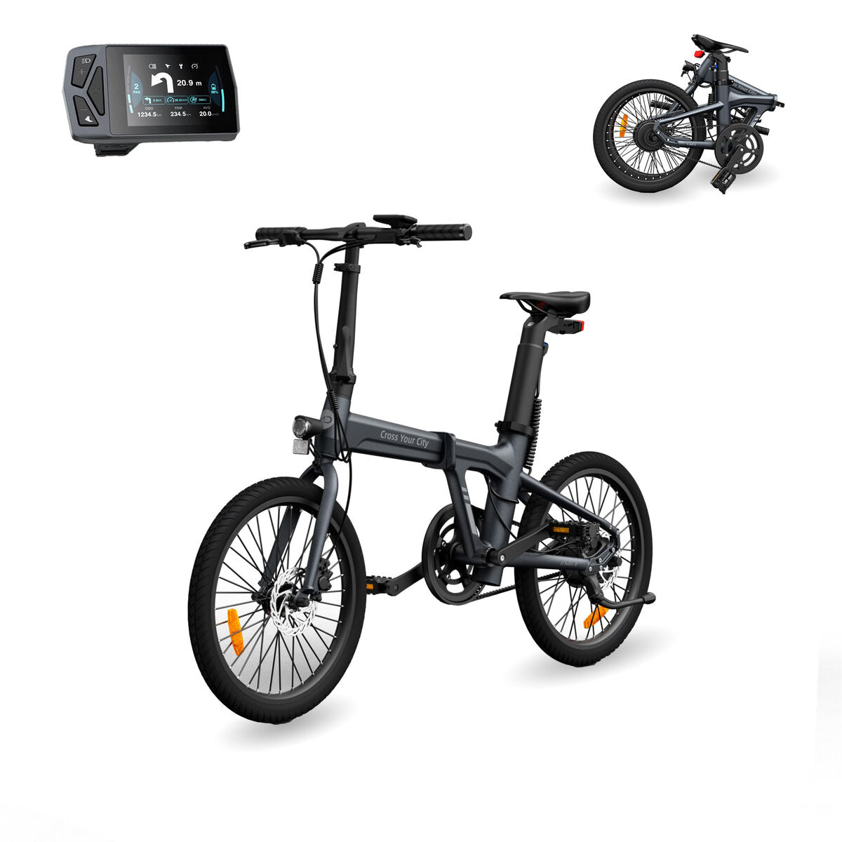 Vélo Électrique A Dece Oasis ADO A20 Air Gris 10000 mAh 20" 100 Km