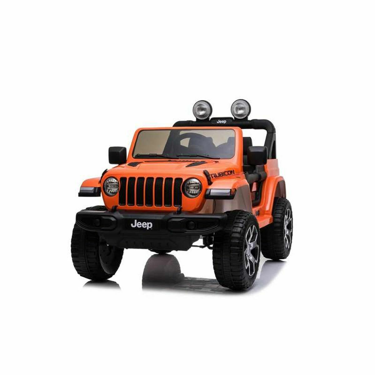 Voiture électrique pour enfants RunRunToys JEEP WRANGLER RUBICON  Rouge Télécommandé Blanc Multicouleur