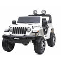 Voiture électrique pour enfants RunRunToys Jeep Rubicon Blanc 12 V