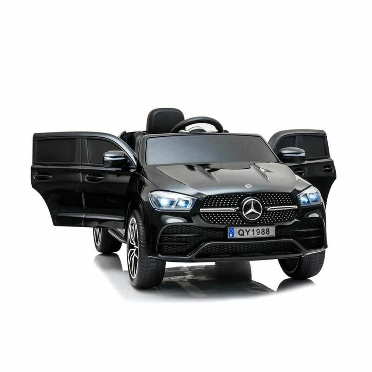 Voiture électrique pour enfants RunRunToys Mercedes Benz GLE 450 Noir Multicouleur