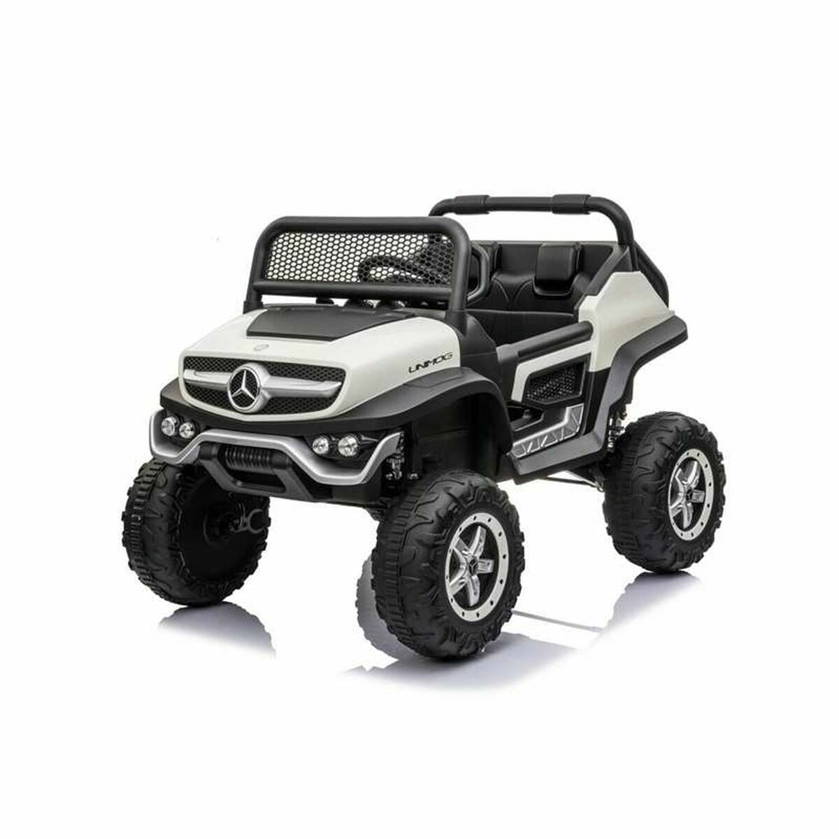 Voiture électrique pour enfants RunRunToys Mercedes Benz Unimog Mini Noir Blanc Multicouleur 12V