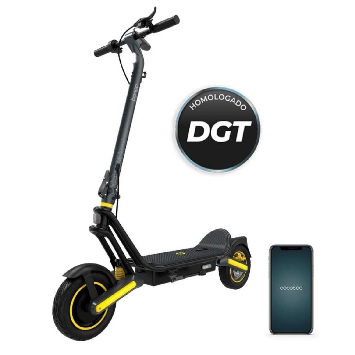 Trottinette Électrique Cecotec Bongo GS50 XXL Connected 25 km/h Noir