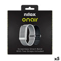 Bracelet d'activités Nilox ONAIR Noir Argenté (5 Unités)