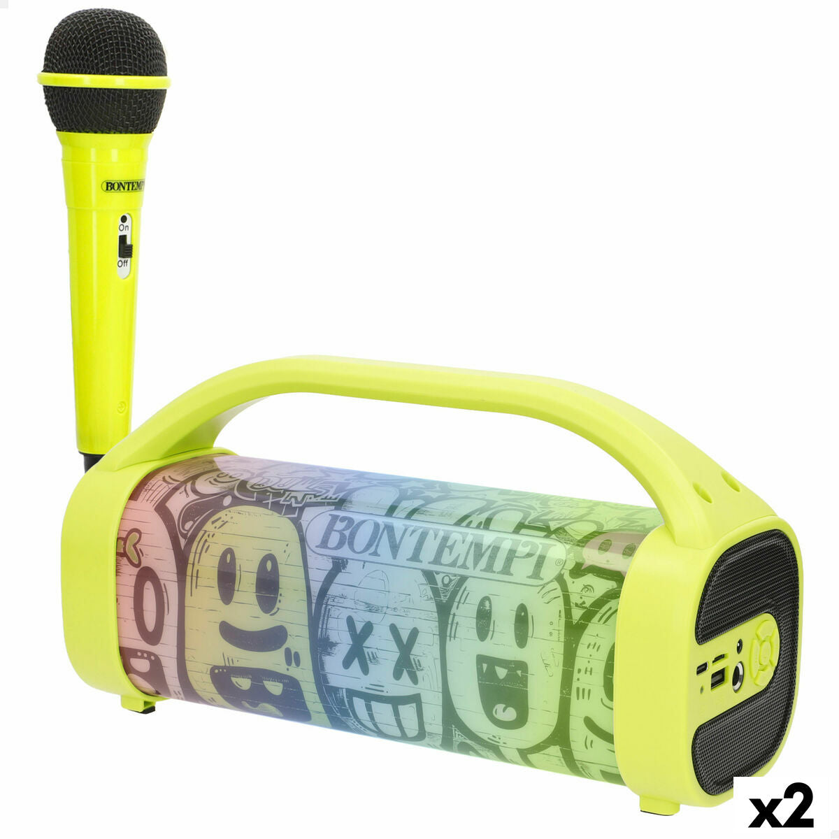 Enceinte avec Microphone Karaoké Bontempi 2 Unités