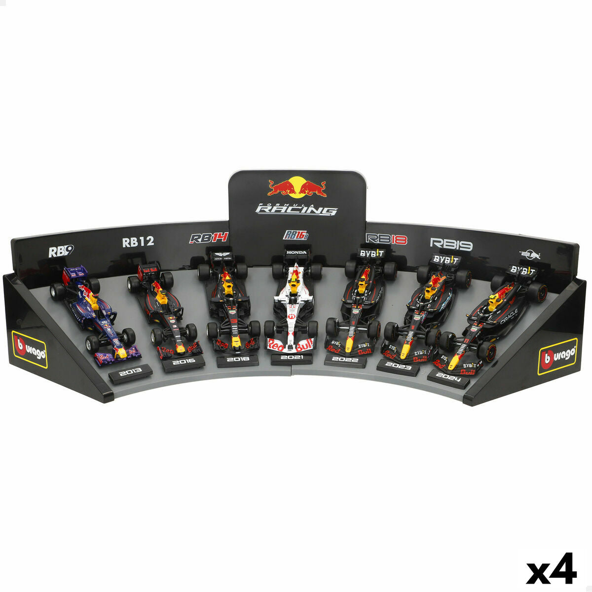 Voiture de course Red Bull BURAGO (4 Unités)